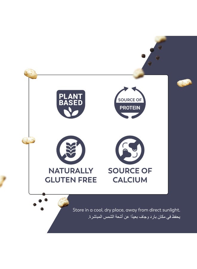 Palato Premium Gourmet Jumbo Size Makhana (Foxnut) Salt & Pepper - Image 3